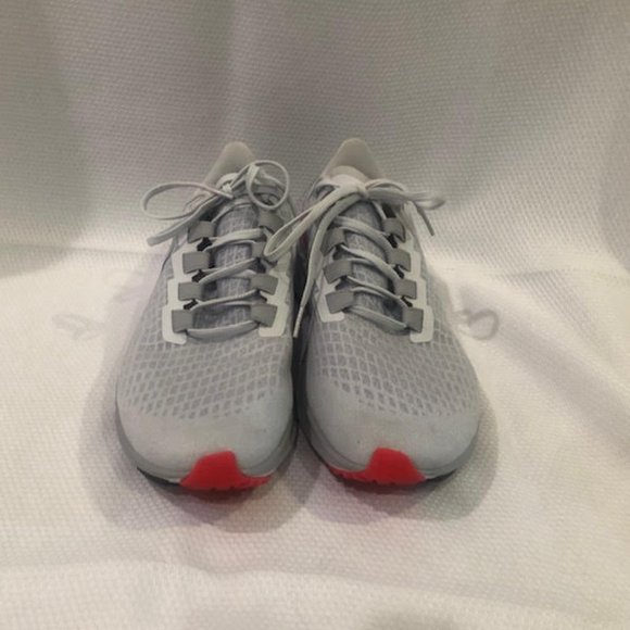 Nike Air Zoom Pegasus 37 Pure Platinum Racer Blue Grey Size 10 ....worn 3x - Picture 4 of 5